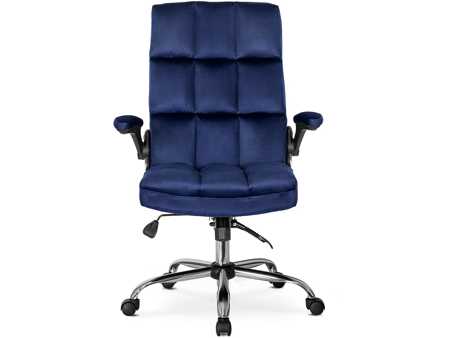Chaise de bureau pivotante bleu marine LONDRES