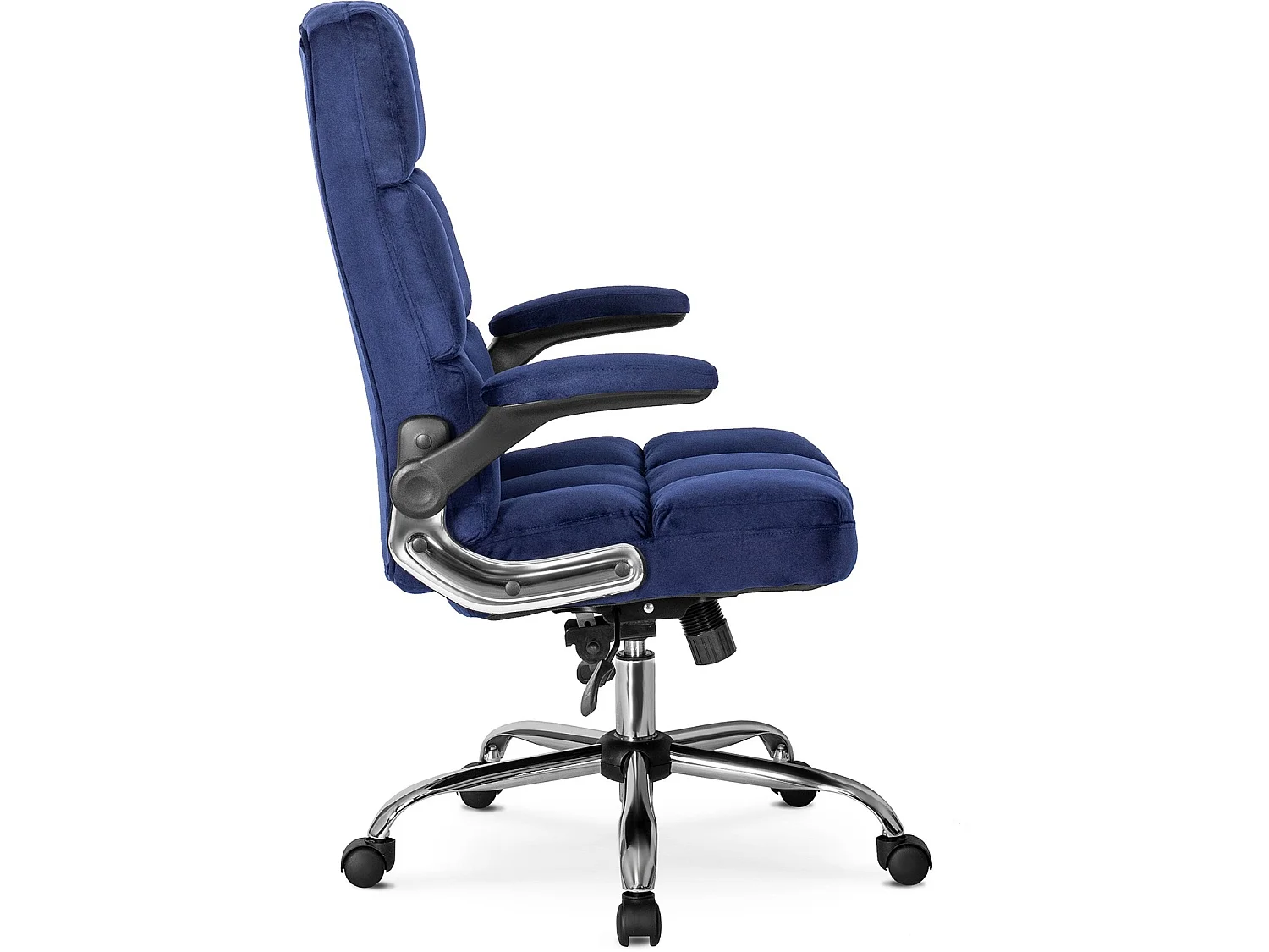 Chaise de bureau pivotante bleu marine LONDRES