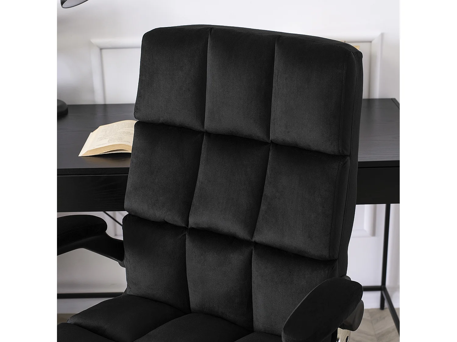 Chaise de bureau pivotante LONDRES noire