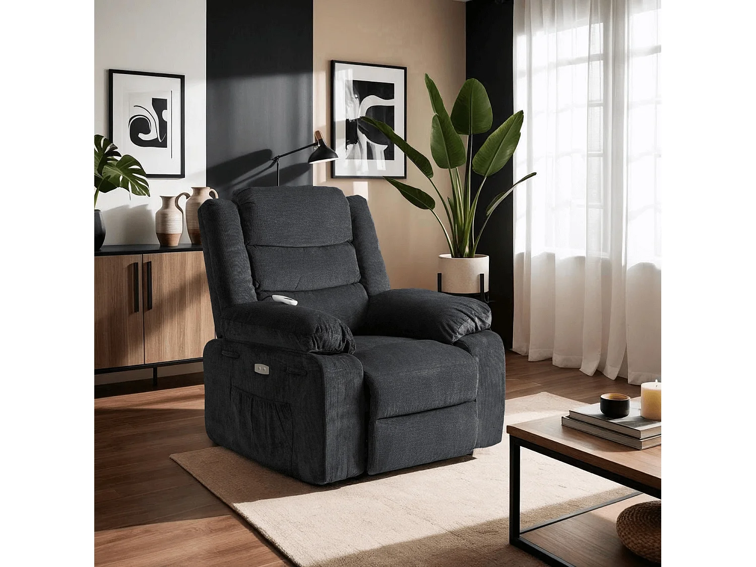 Poltrona de massagem JASPER Black