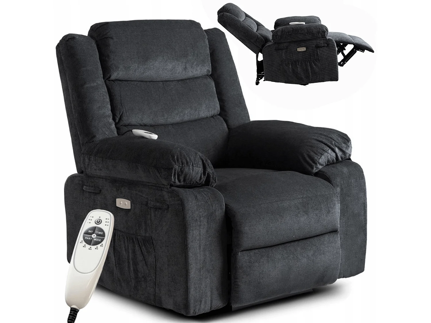 Poltrona de massagem JASPER Black