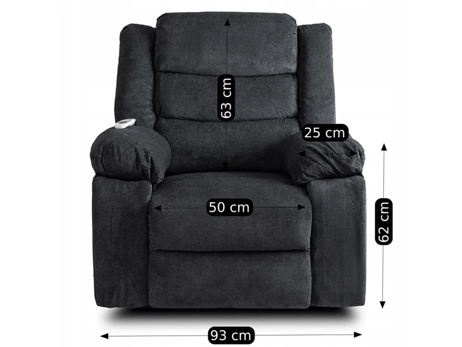 Poltrona de massagem JASPER Black