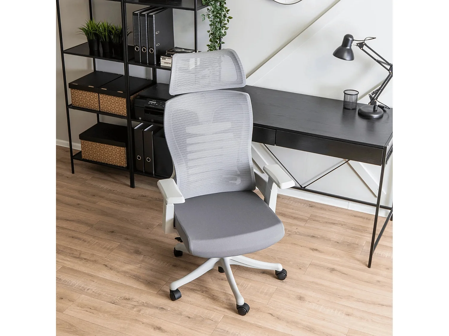 Chaise de bureau pivotante CARET 2 gris
