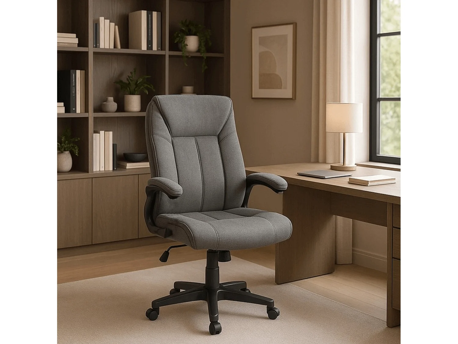 Fauteuil de bureau pivotant ZURICH gris