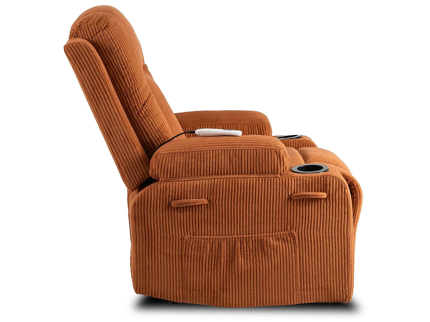 Afslappende massagestol BOX Rudy Corduroy