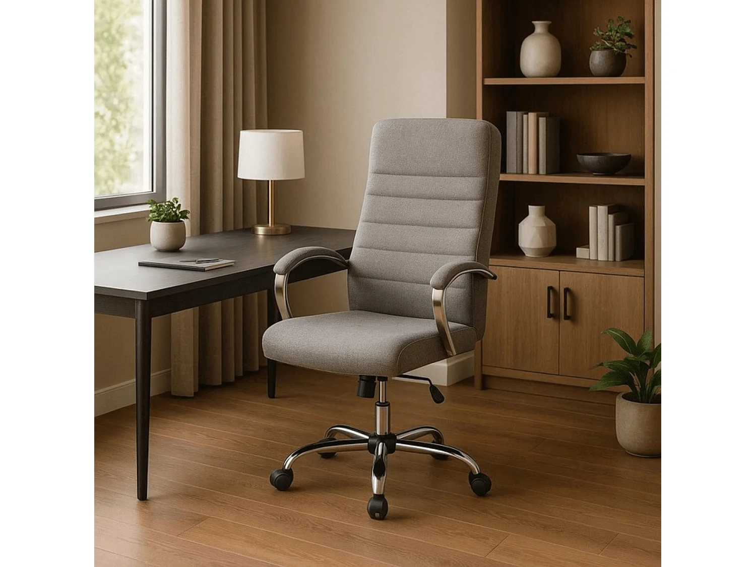 Fauteuil de bureau pivotant RENES gris