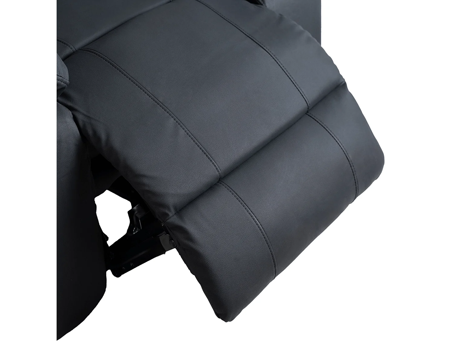Poltrona de massagem relaxante JASPER Black Eco Leather