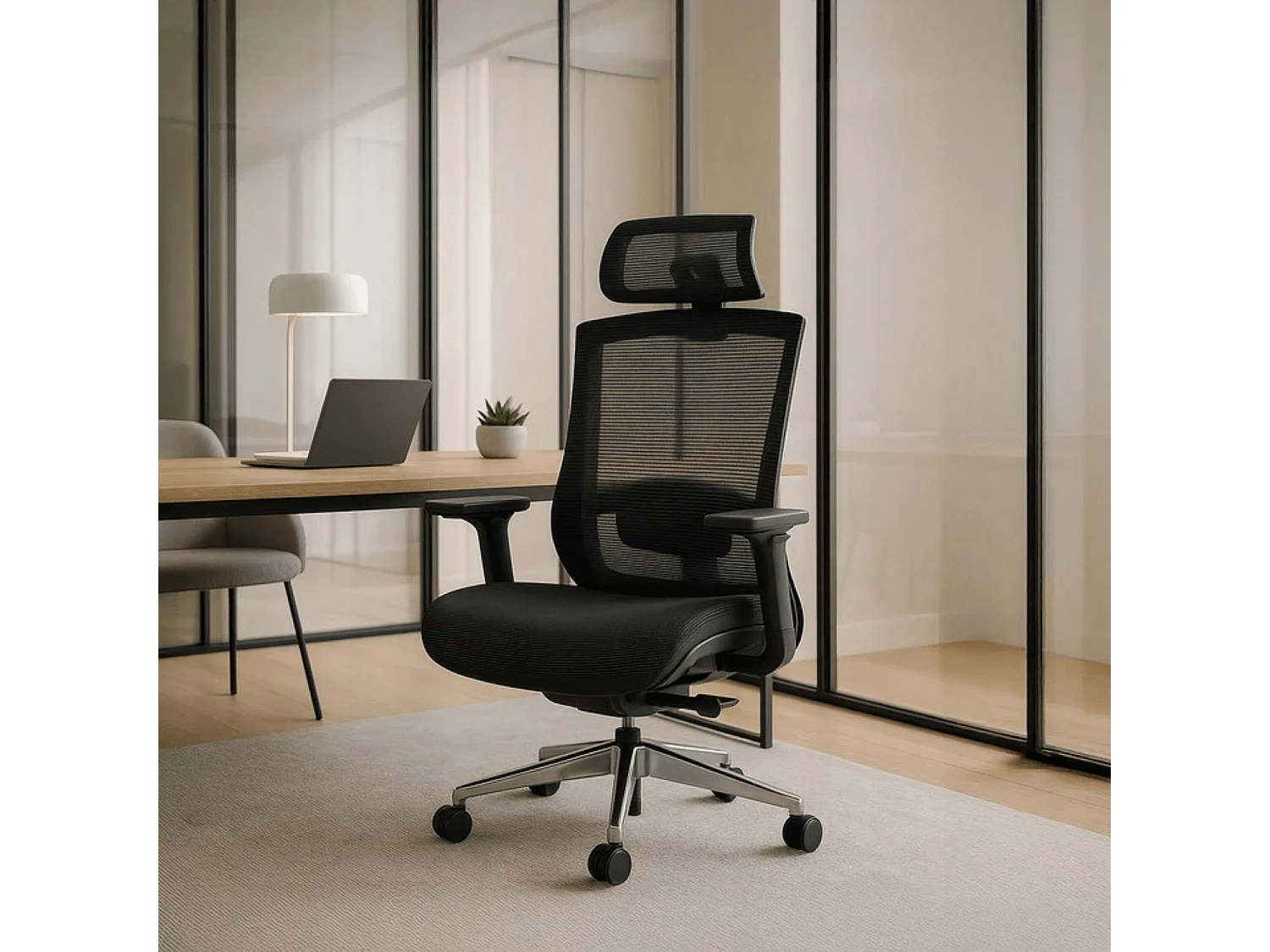 Fauteuil de bureau pivotant DYLAN noir
