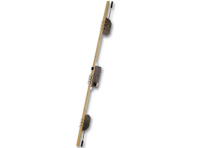 Porte d'entrée MAS rustica 90 cm 45 mm en acier inoxydable - Poignée et serrure : Avec - Sens d'ouverture: Poussant gauche