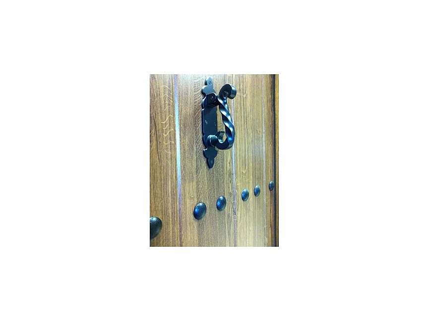 Porte d'entrée MAS rustica 80 cm 45 mm en acier inoxydable - Poignée et serrure : Avec - Sens d'ouverture: Tirant gauche