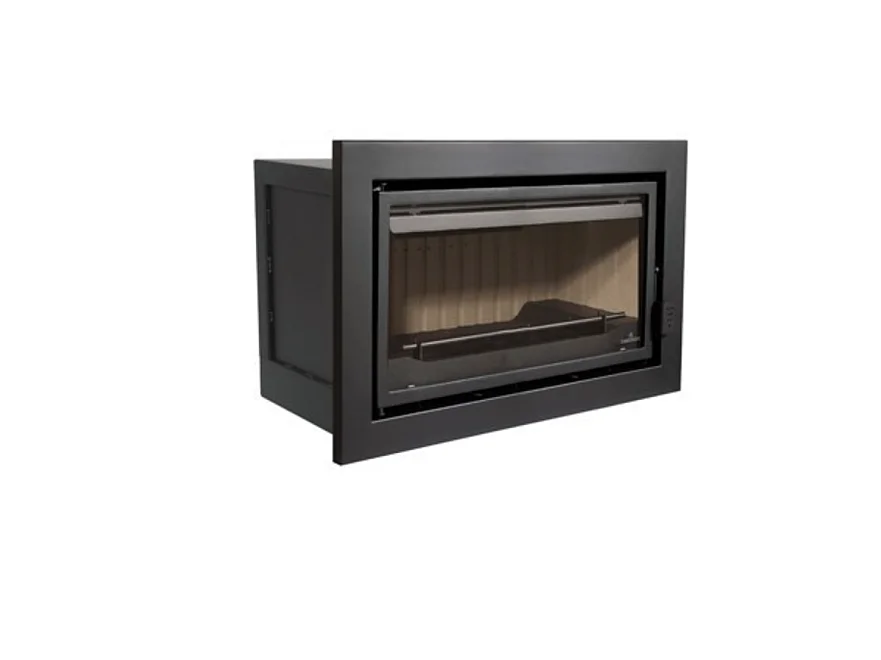 Insert cheminée à bois avec turbine Placetas 14 kW + 2 bouches recuperateur