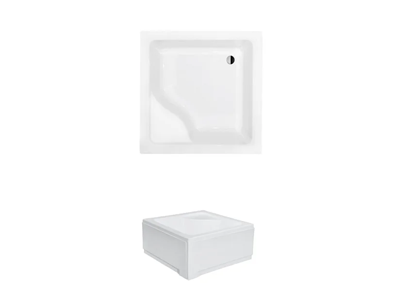 Receveur de douche IGOR carré 80x80 cm et 90x90 cm blanc - Dimensions: 80x80 cm