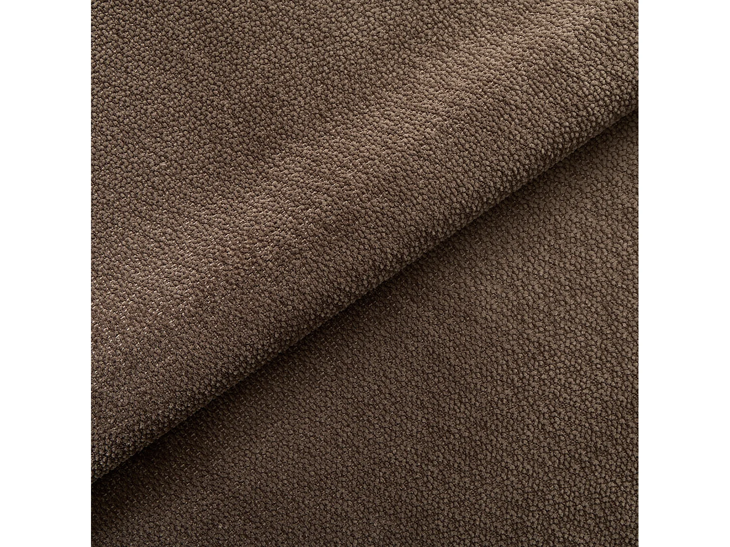 Fauteuil pivotant RETRO en velours bouclé brun expresso 71x76cm