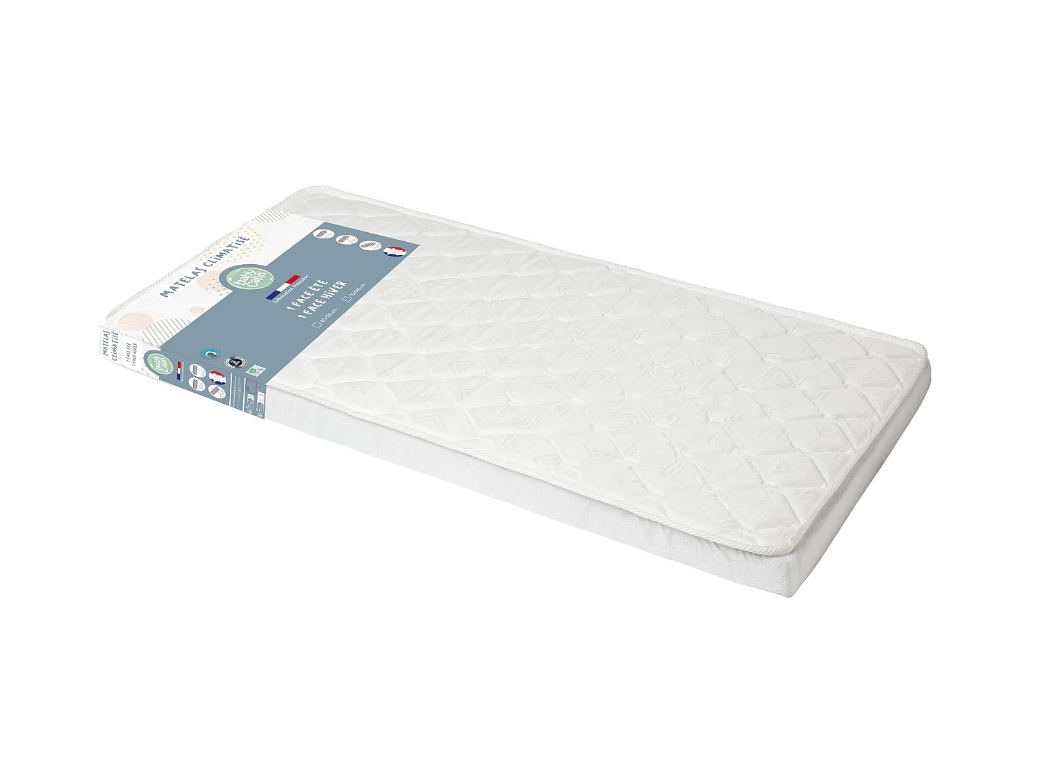- Colchón para cuna bebé - Blanco - 70 x 140 cm