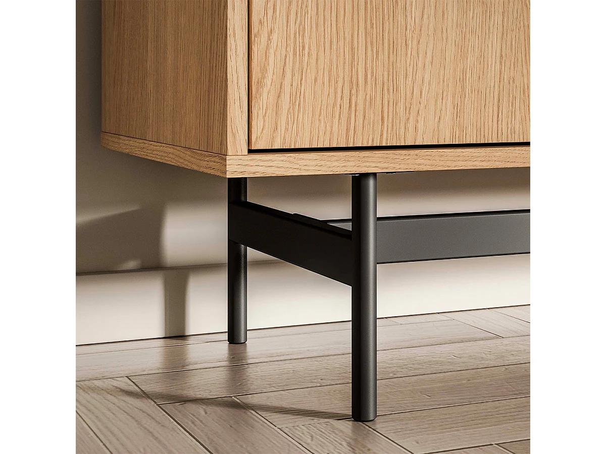 Nila Wood 2-door 3-drawer sideboard