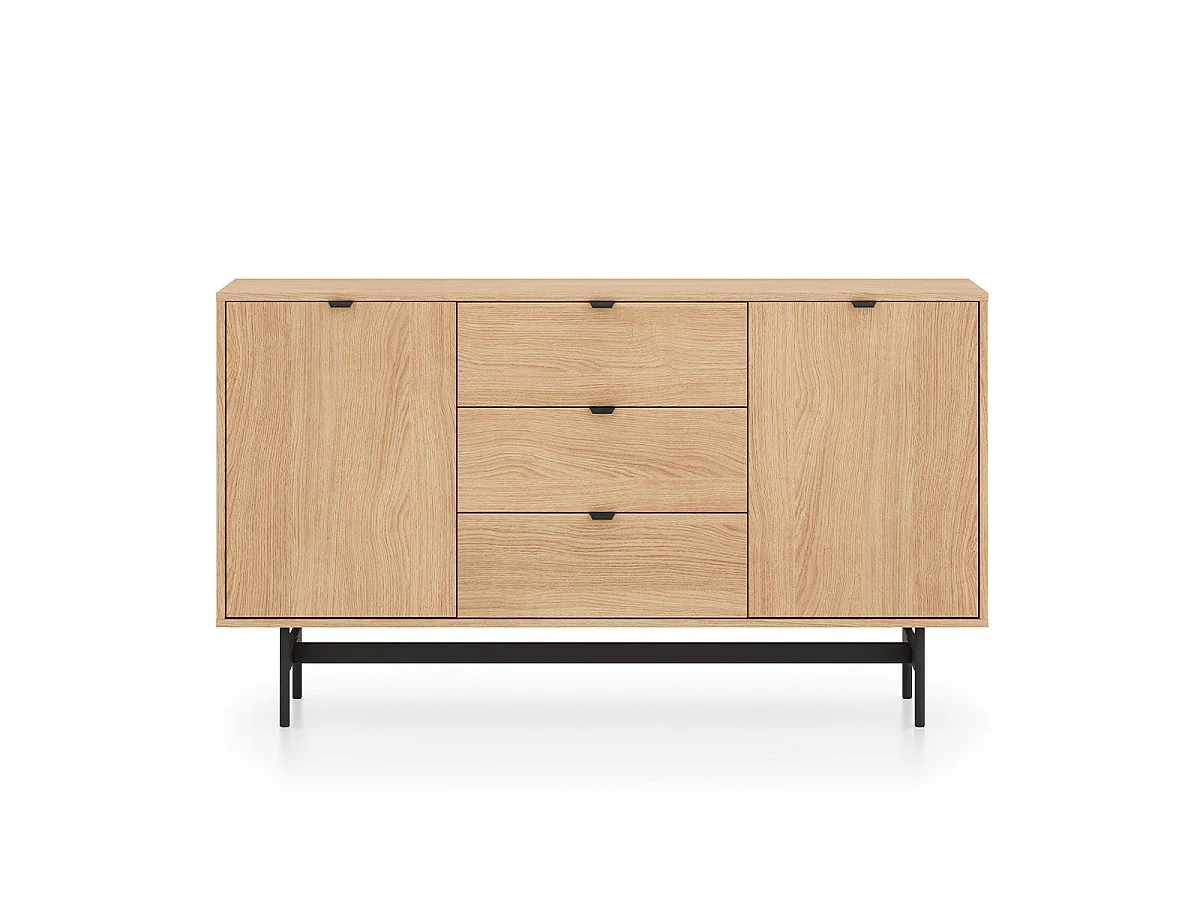 Nila Wood 2-door 3-drawer sideboard