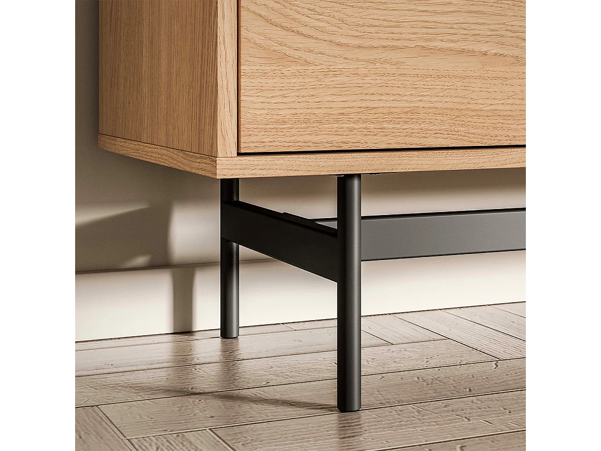 2-door bookcase Nila Wood