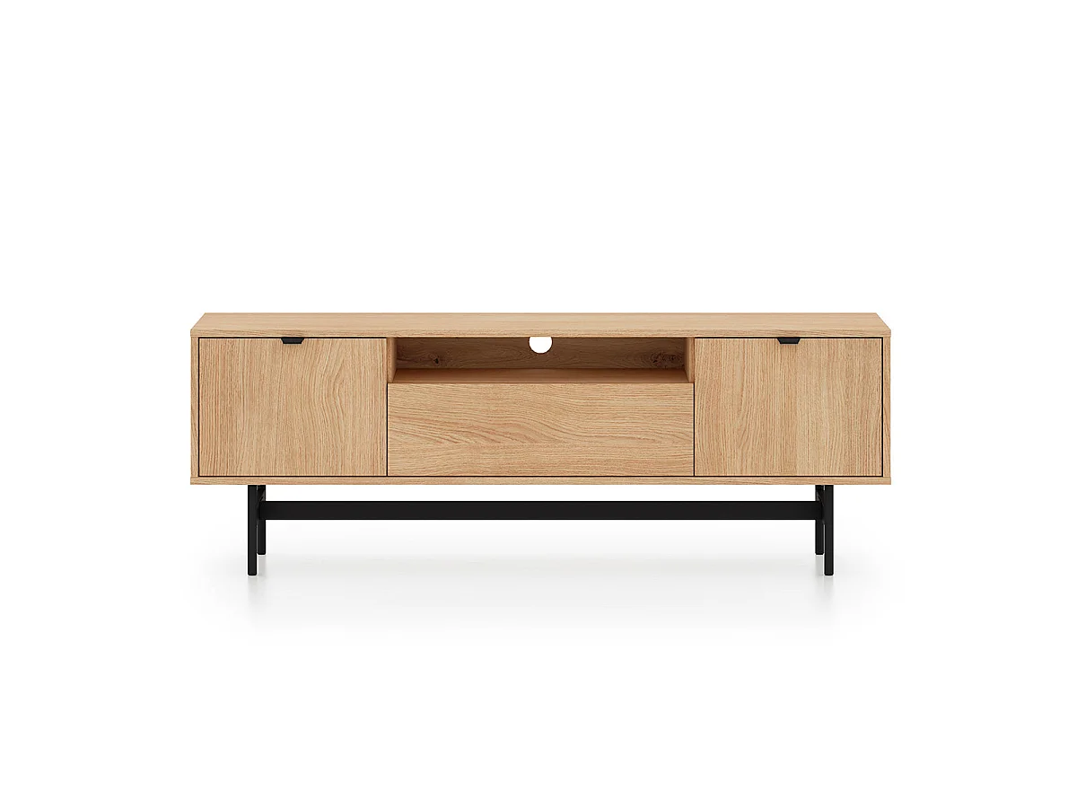 3-deurs tv-meubel 150 cm Nila Hout