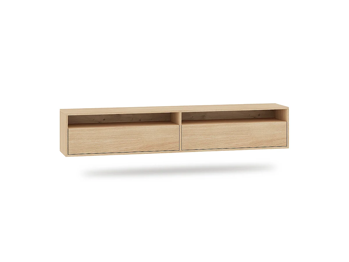 Nila Wood 2-dørs 180 cm væghængt tv-møbel