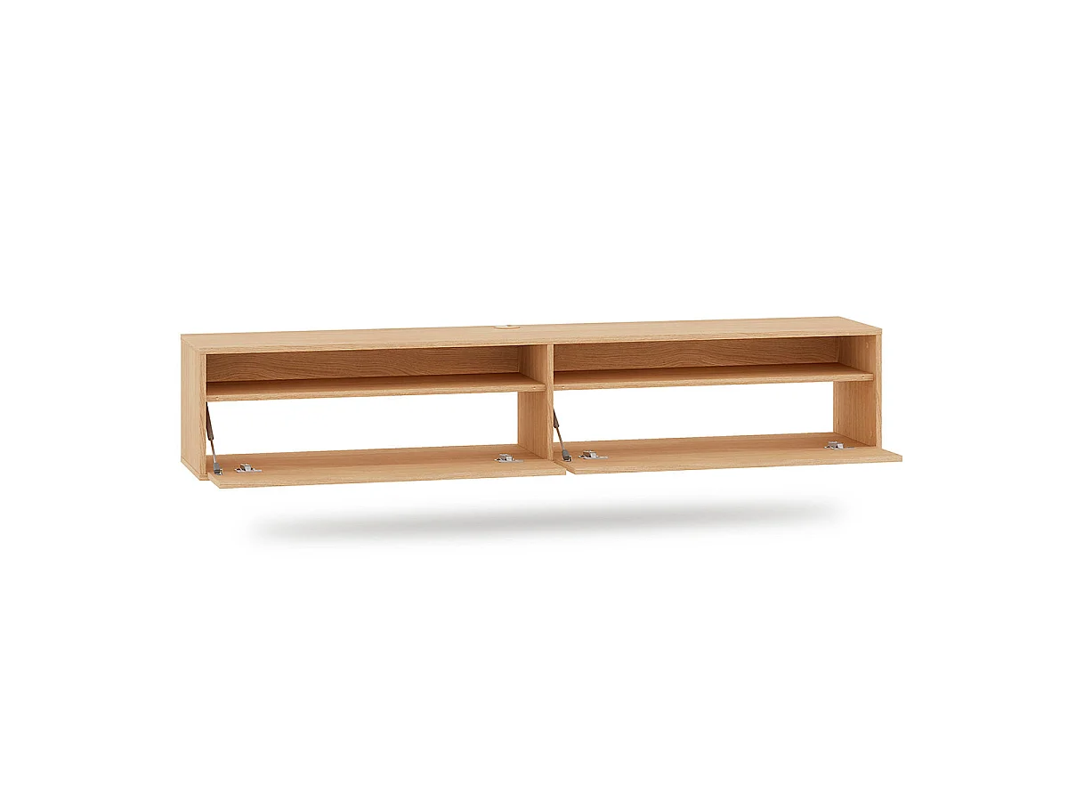 2-door wall-mounted TV stand 180 cm Nila Wood