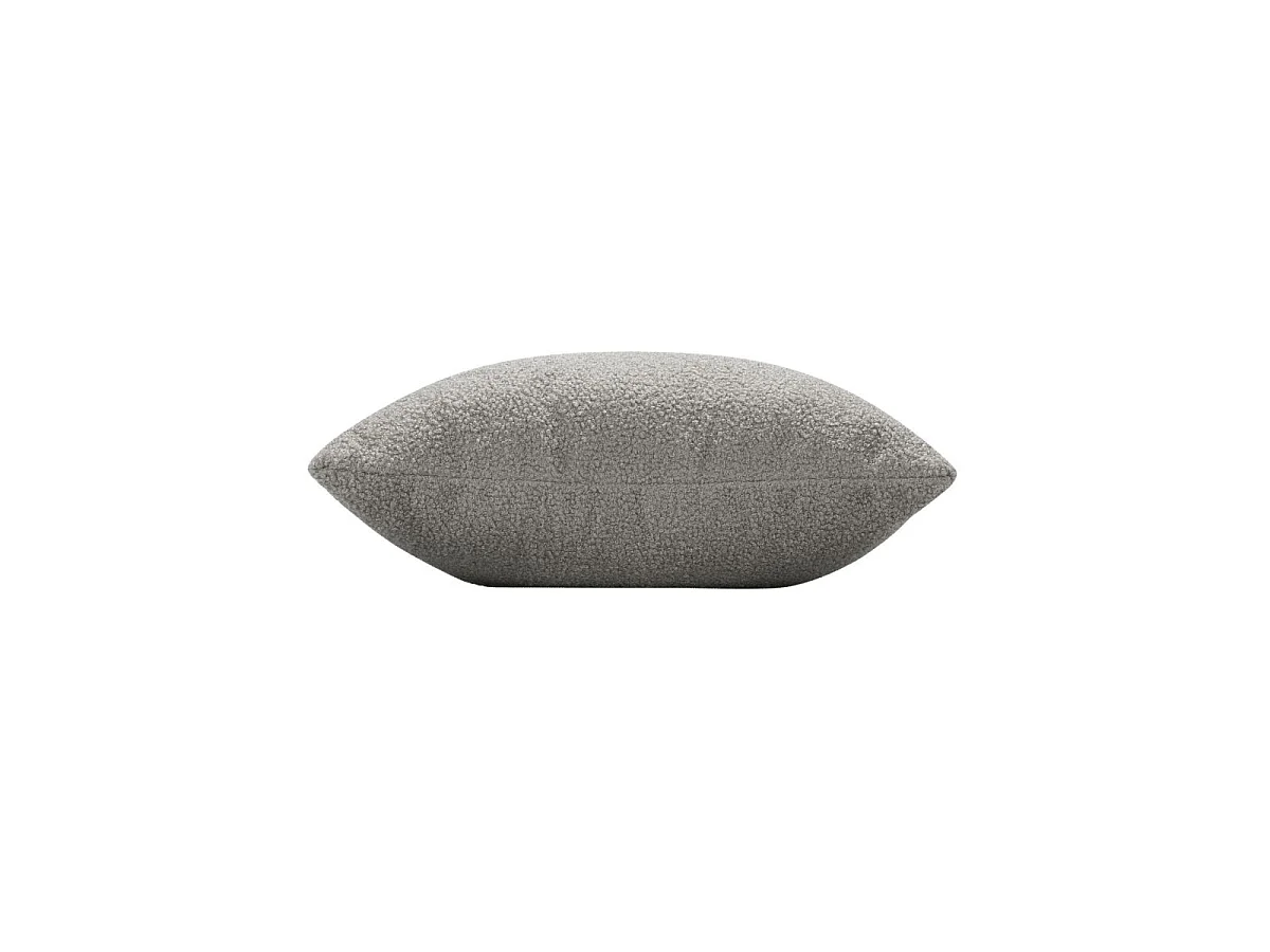 Coussin Déco Bouclette "Wooly" 45x45cm Gris
