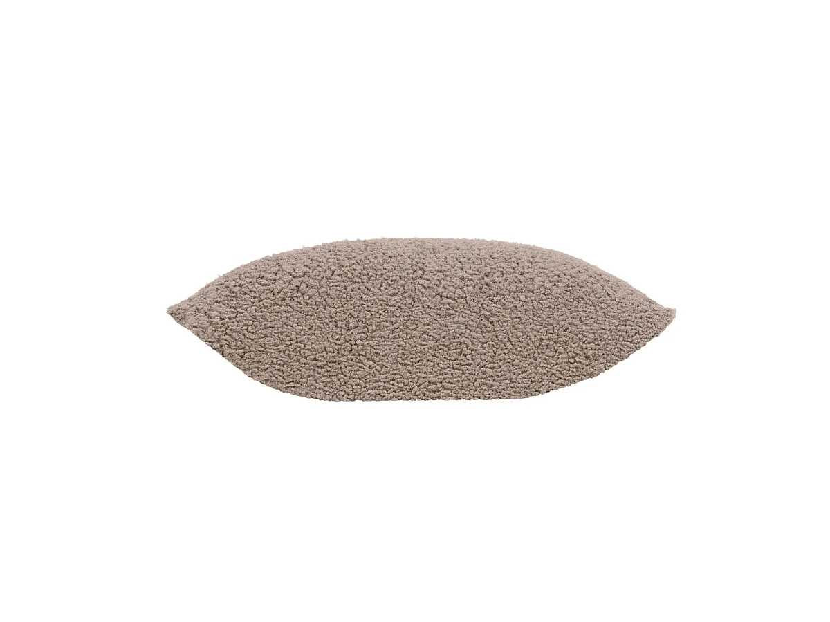 Housse de Coussin en Tissu Bouclette "Woolen" 40x40cm Sable