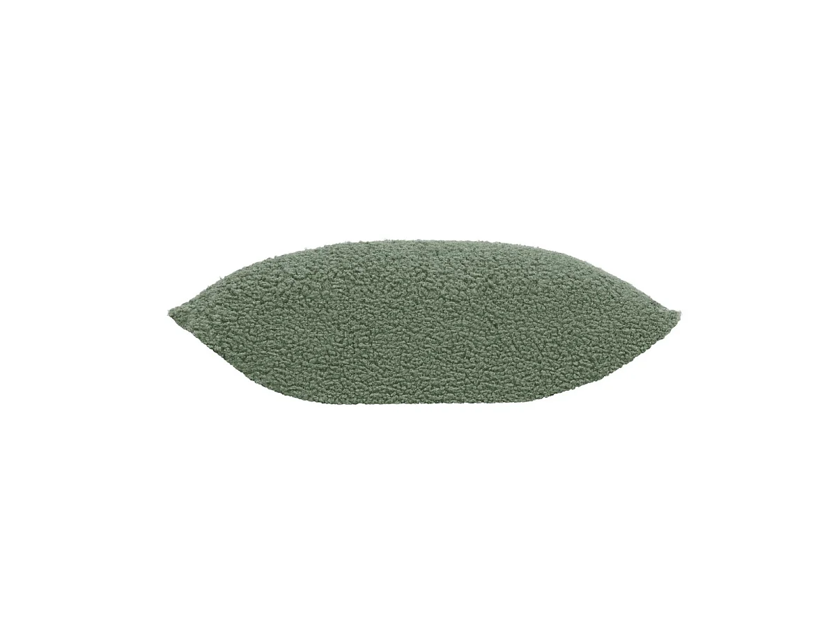 Housse de Coussin en Tissu Bouclette "Woolen" 40x40cm Vert Sauge