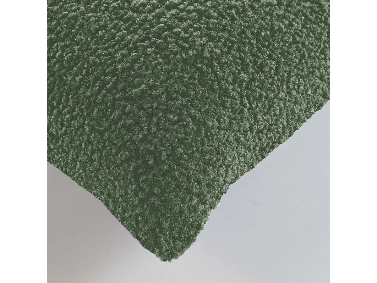 Housse de Coussin en Tissu Bouclette "Woolen" 40x40cm Vert Sauge