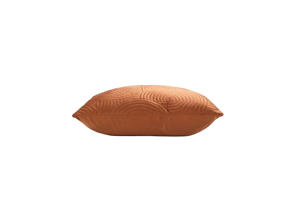 Housse de Coussin en Velours "Circles" 40x40cm Terracotta