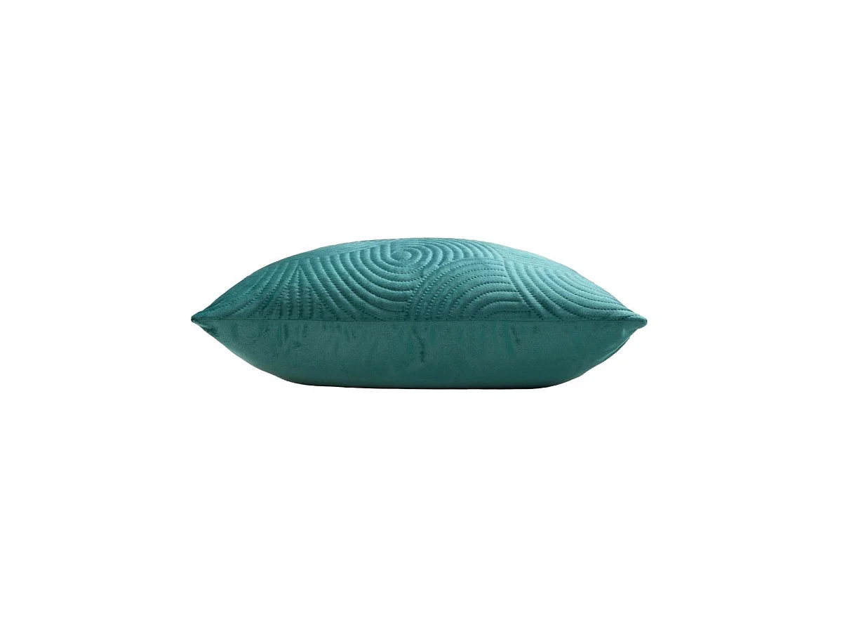 Housse de Coussin en Velours "Circles" 40x40cm Bleu