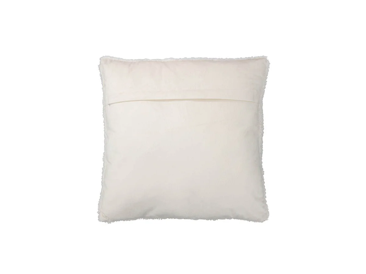 Coussin Déco "Teddy" 45x45cm Blanc