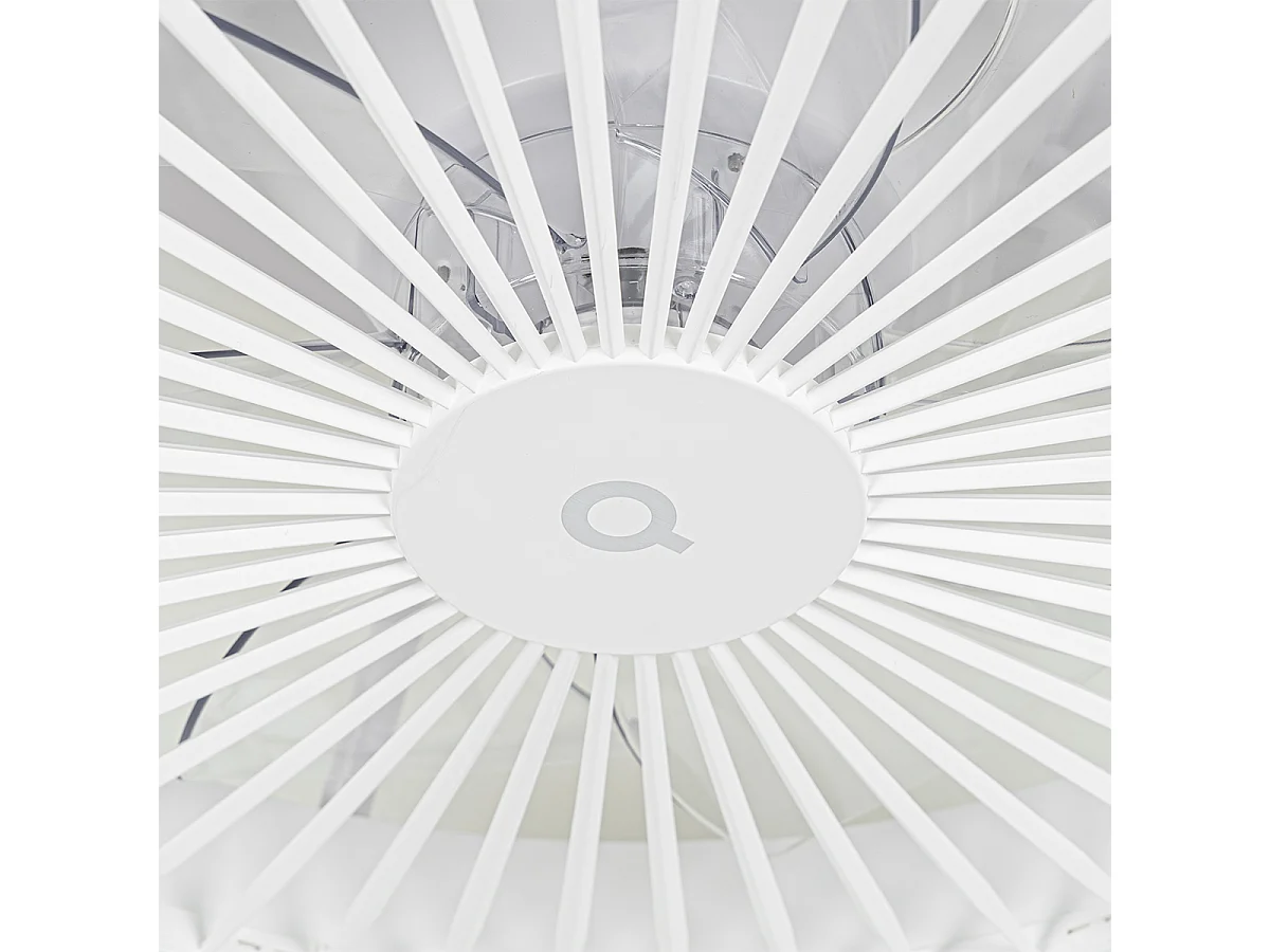 Ventilateur de plafond intelligent blanc avec LED avec télécommande - Deniz