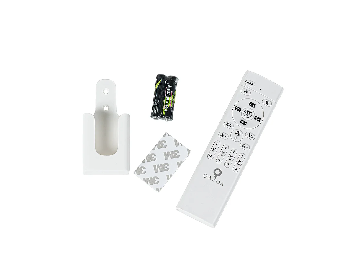 Ventilateur de plafond intelligent blanc avec LED avec télécommande - Deniz