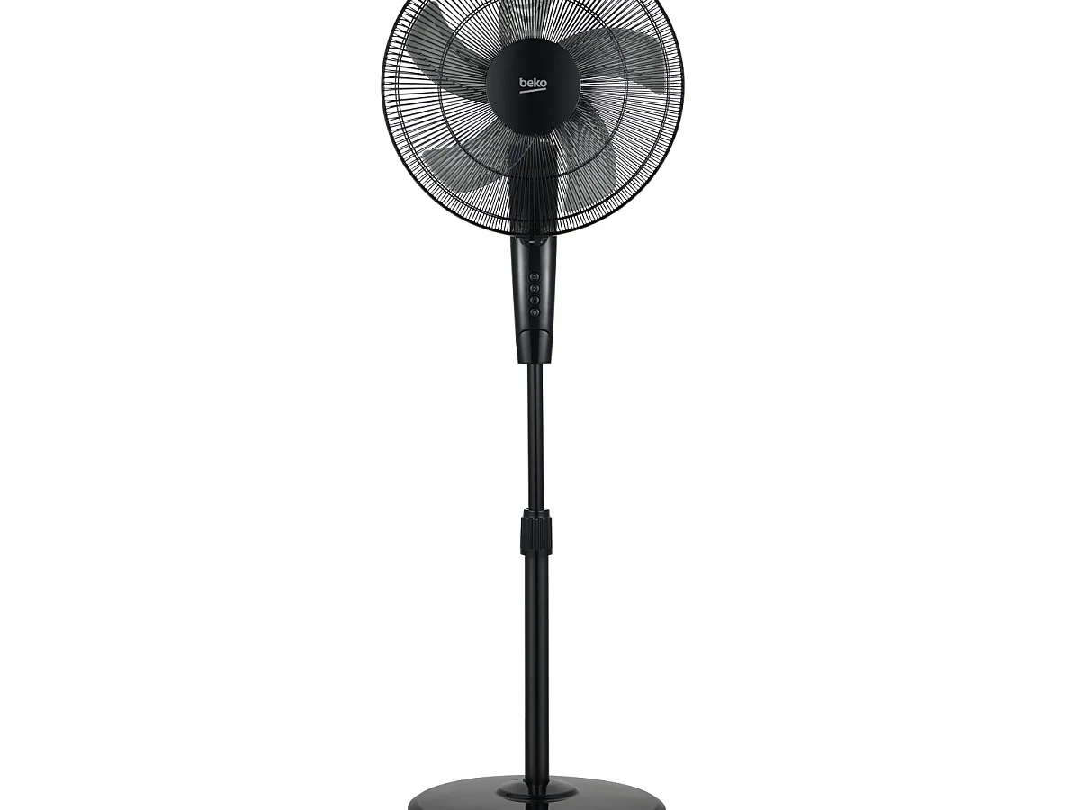 Beko EFS5100B Schwarzer 3-Stufen Tischventilator mit Oszillationsfunktion