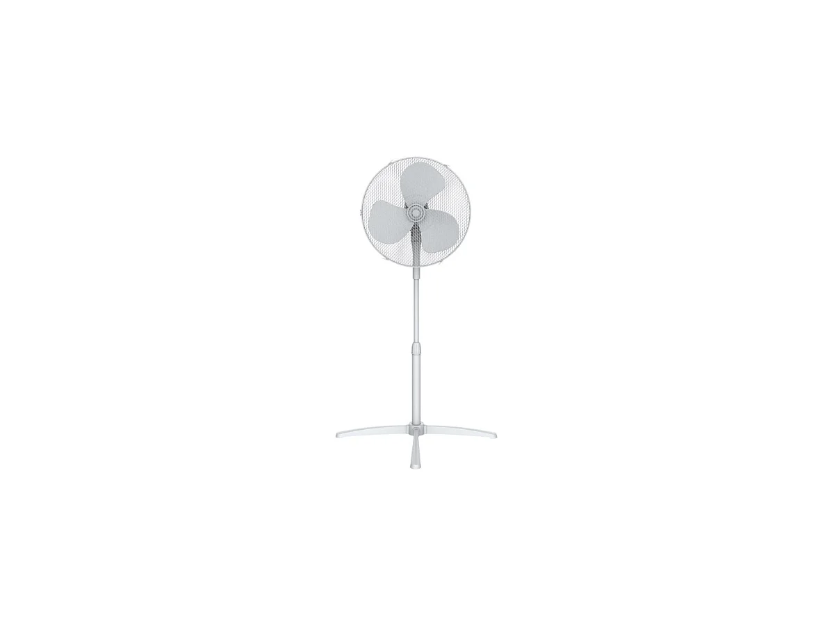 Midea FS40-20M Silberner Tischventilator mit 3 Geschwindigkeiten und 40W Leistungsverbrauch