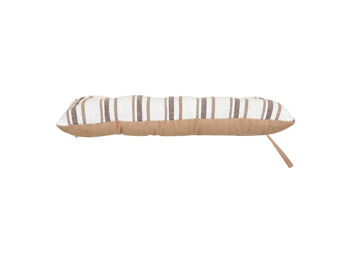 Galette de Chaise à Rayures "Groove" 38x38cm Beige