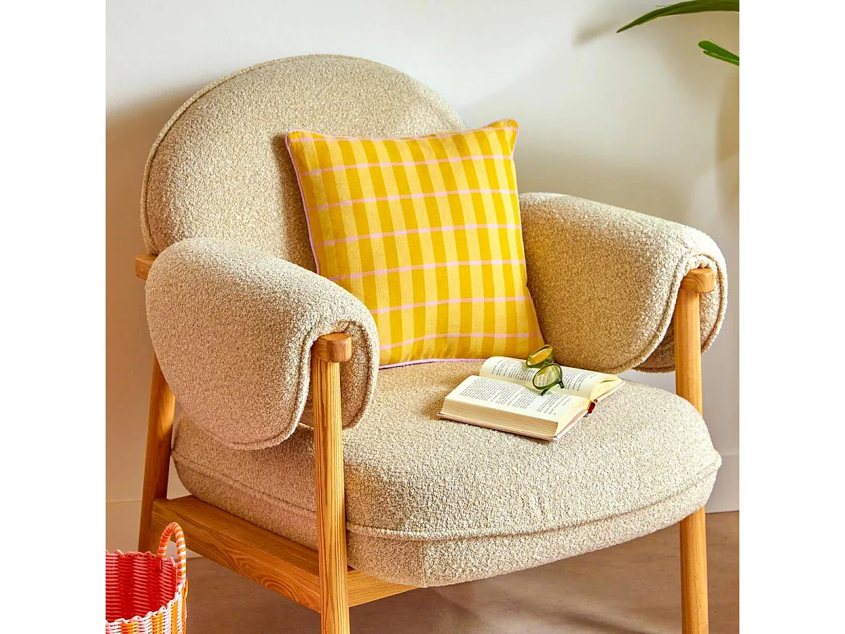 Coussin Déco "Poolside" 40x40cm Jaune