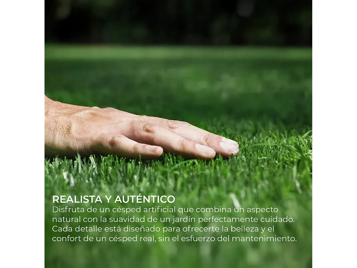 Yoevu-césped artificial 1 x 5 m 20 mm verde y marrón, alta densidad, realista, interior y exterior