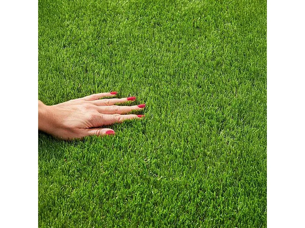 Yoevu-césped artificial 1 x 2,5 m 40 mm verde y marrón, alta densidad, realista, interior y exterior