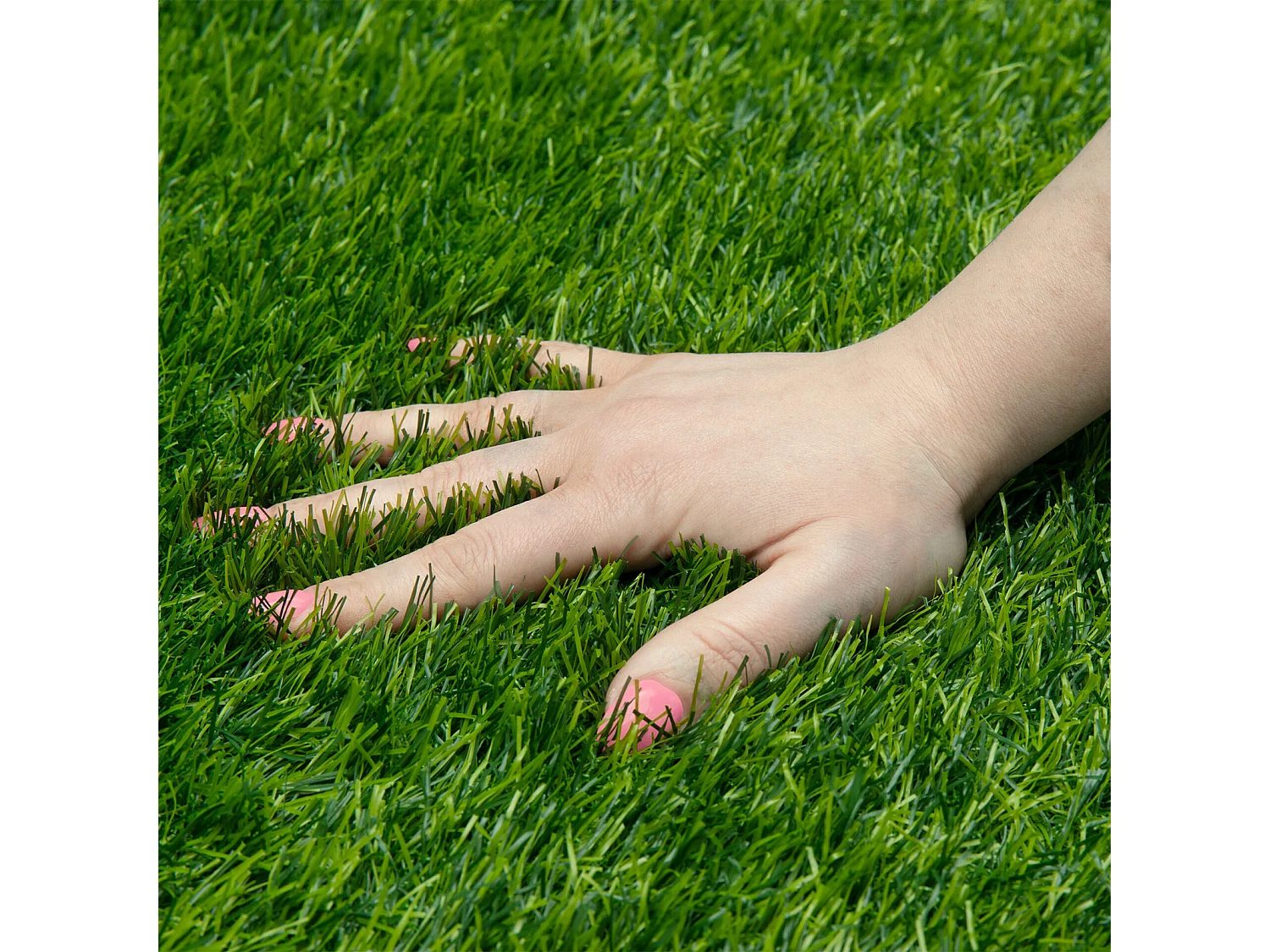 Yoevu-césped artificial 2 x 10 m 30 mm verde natural, alta densidad, realista, interior y exterior