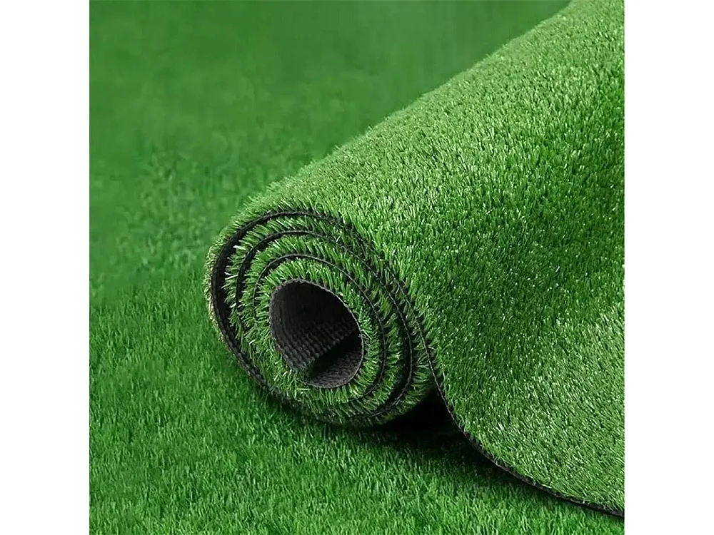 Yoevu-césped artificial verde 1 x 10 m 18 mm para interior y exterior