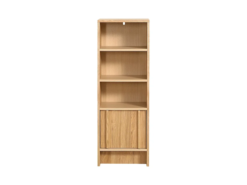 Tori - Colonne de rangement en bois H120cm - Bois clair