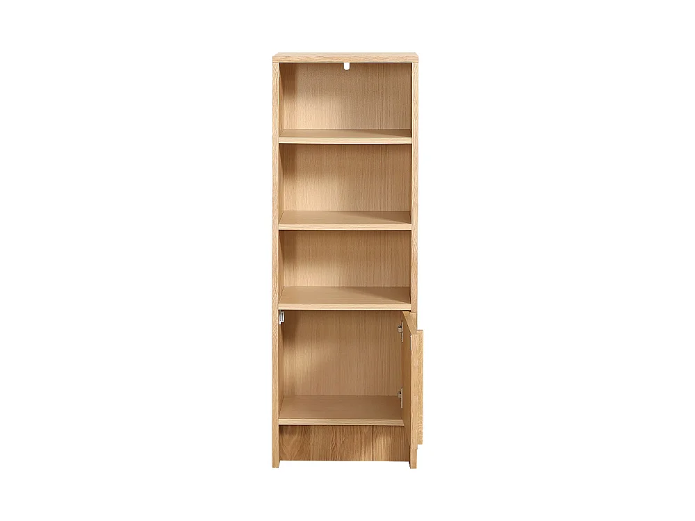 Tori - Colonne de rangement en bois H120cm - Bois clair