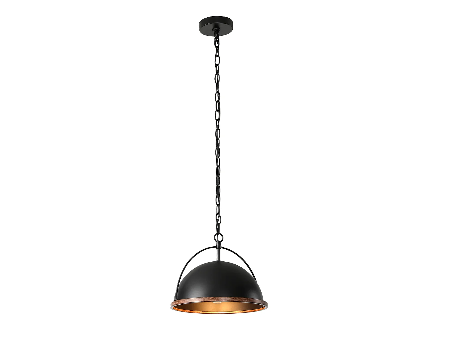 Suspension en métal, diamètre 33 cm, style industriel, hauteur réglable, douille E27, ampoules non incluses