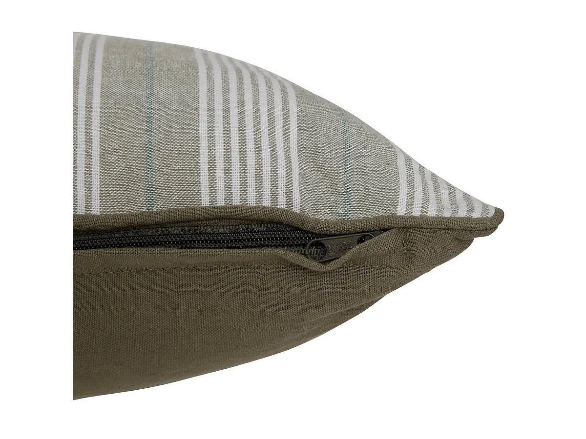 Coussin Déco à Rayures "Groove" 38x58cm Vert