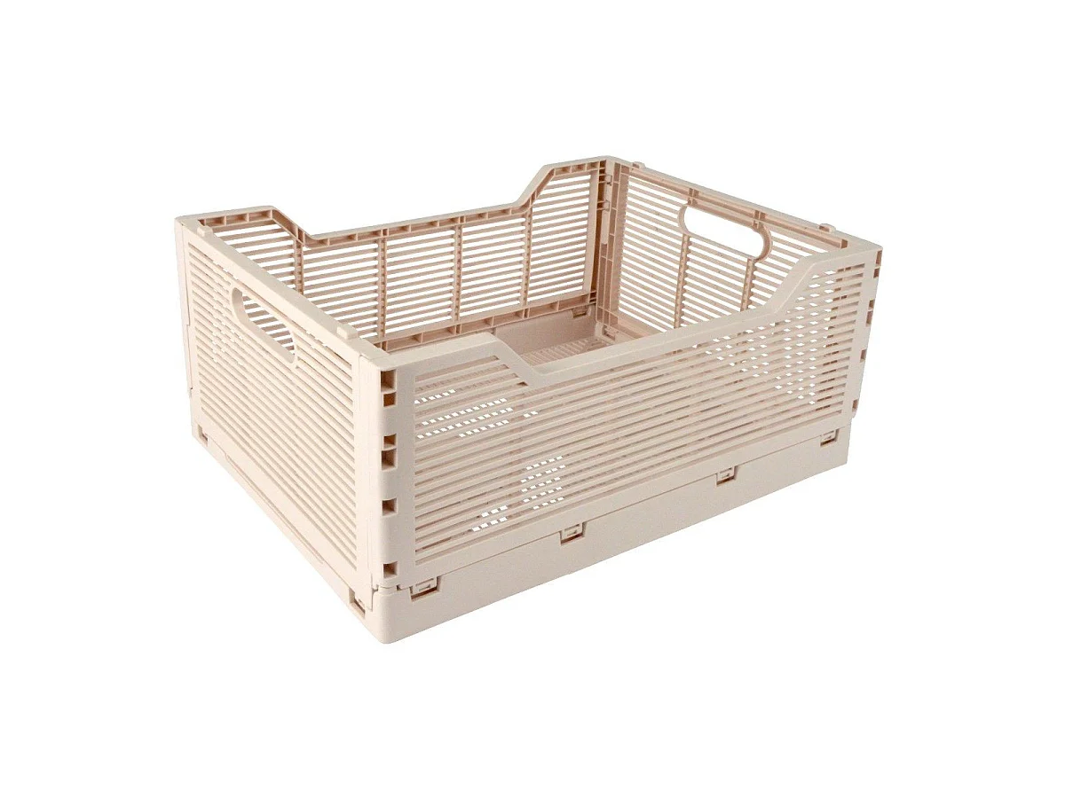 Cagette Pliable & Empilable "Emilie" 40cm Naturel