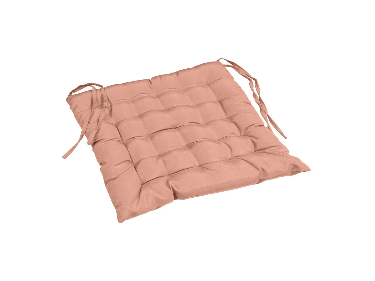 Galette de Chaise Matelassée "Essentiel" 40x40cm Rose Blush