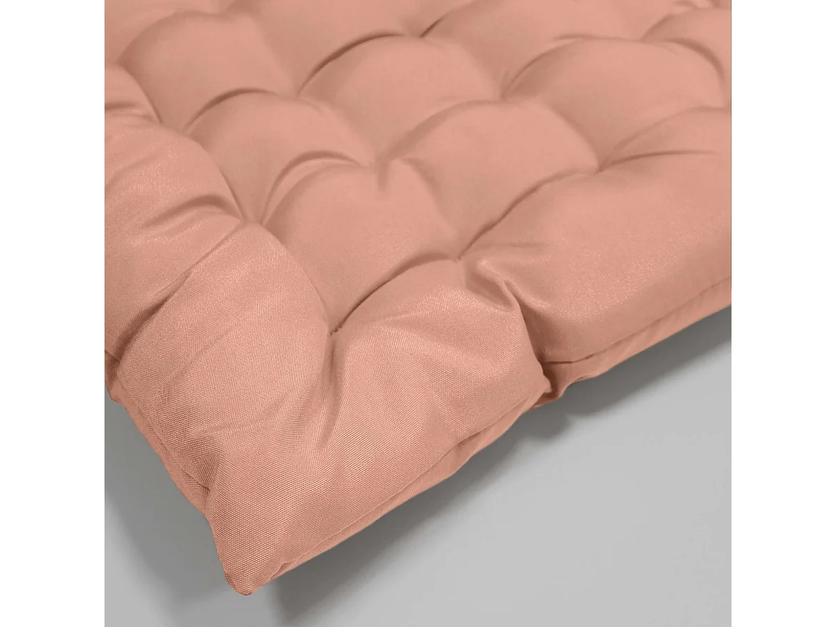 Galette de Chaise Matelassée "Essentiel" 40x40cm Rose Blush