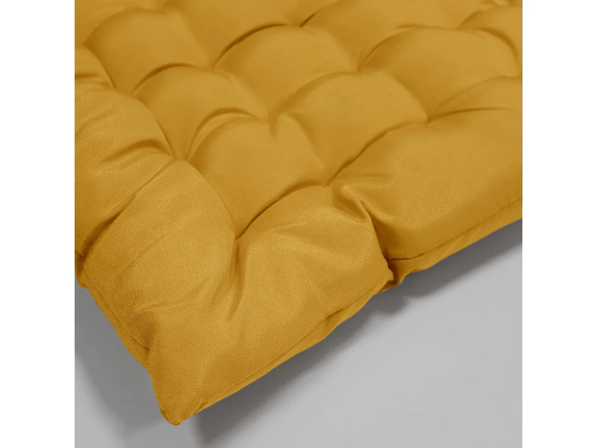 Galette de Chaise Matelassée "Essentiel" 40x40cm Ocre