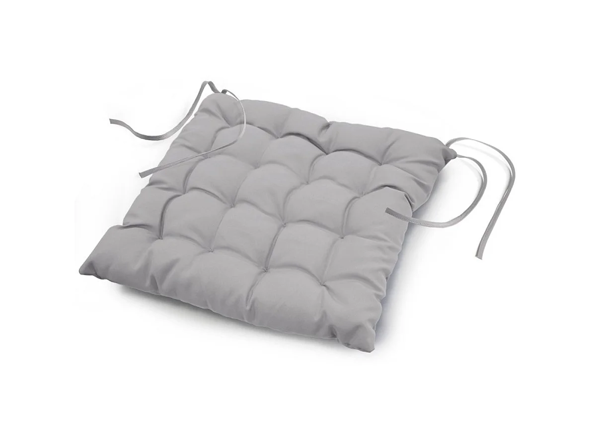 Galette de Chaise Matelassée "Essentiel" 40x40cm Gris